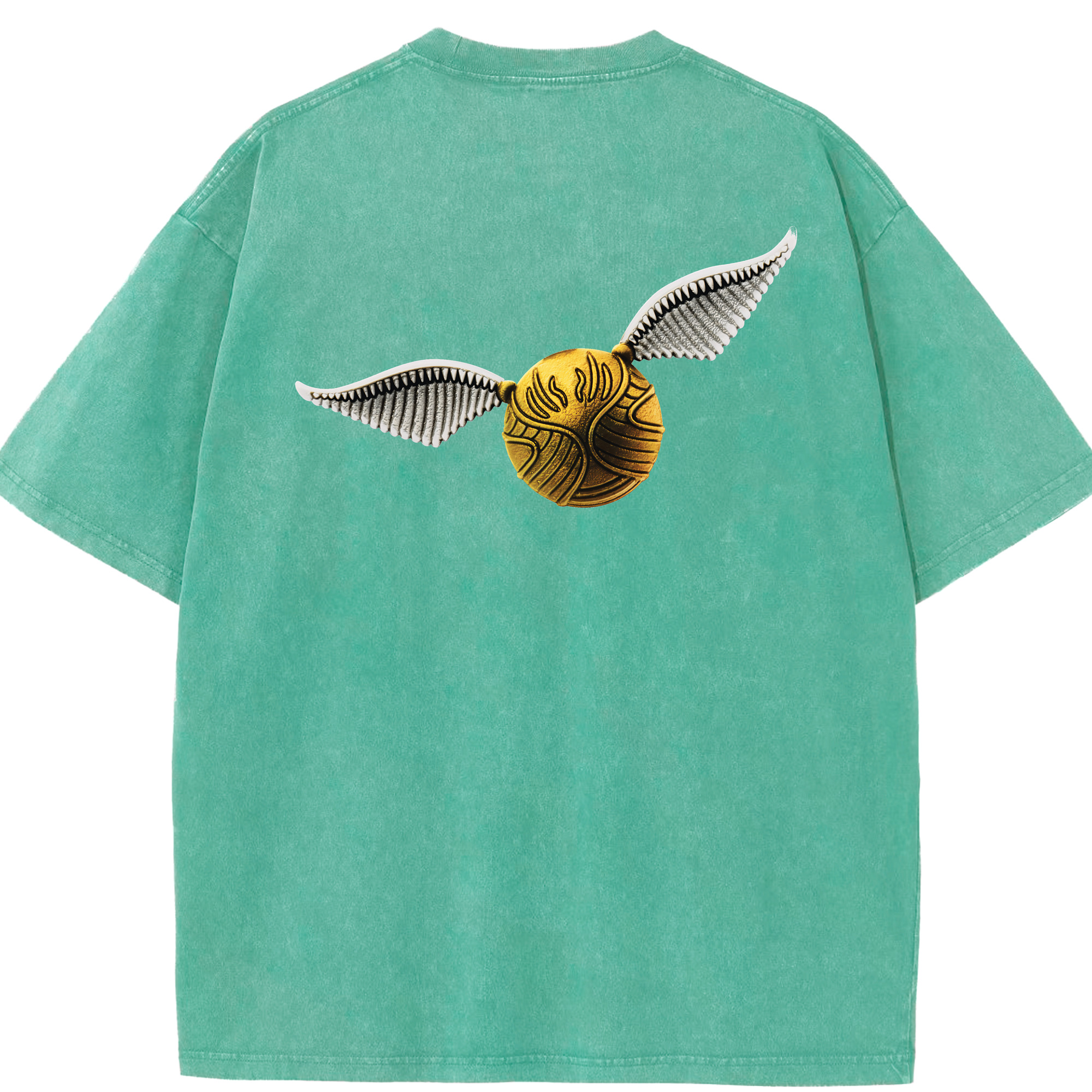 （画像用） Harry Potter ハリー・ポッターシリーズ 綿100% ヴィンテージ風 半袖Tシャツ（背面プリント）